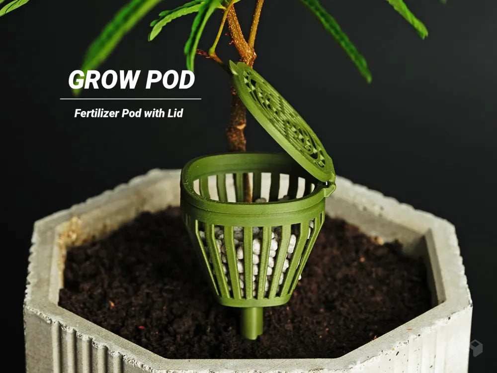 Fertilizer basket with lid, designed by Meyui