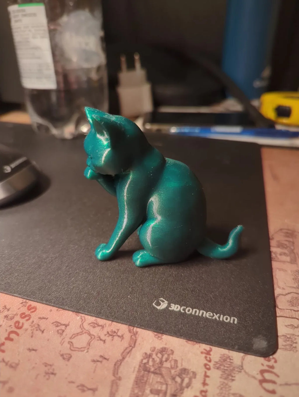 Modern black cat figurine