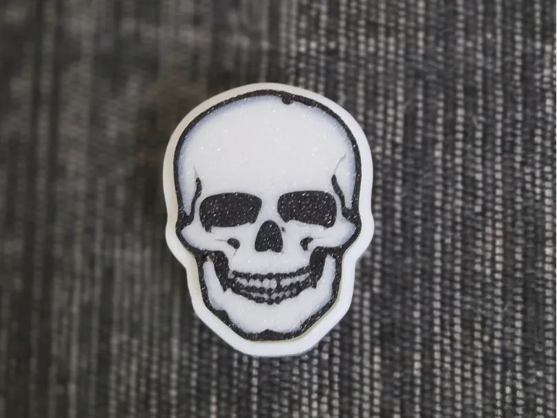 Skull fidget clicker toy