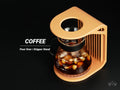 Coffee dripper stand with Asanoha pad, designed by Meyui