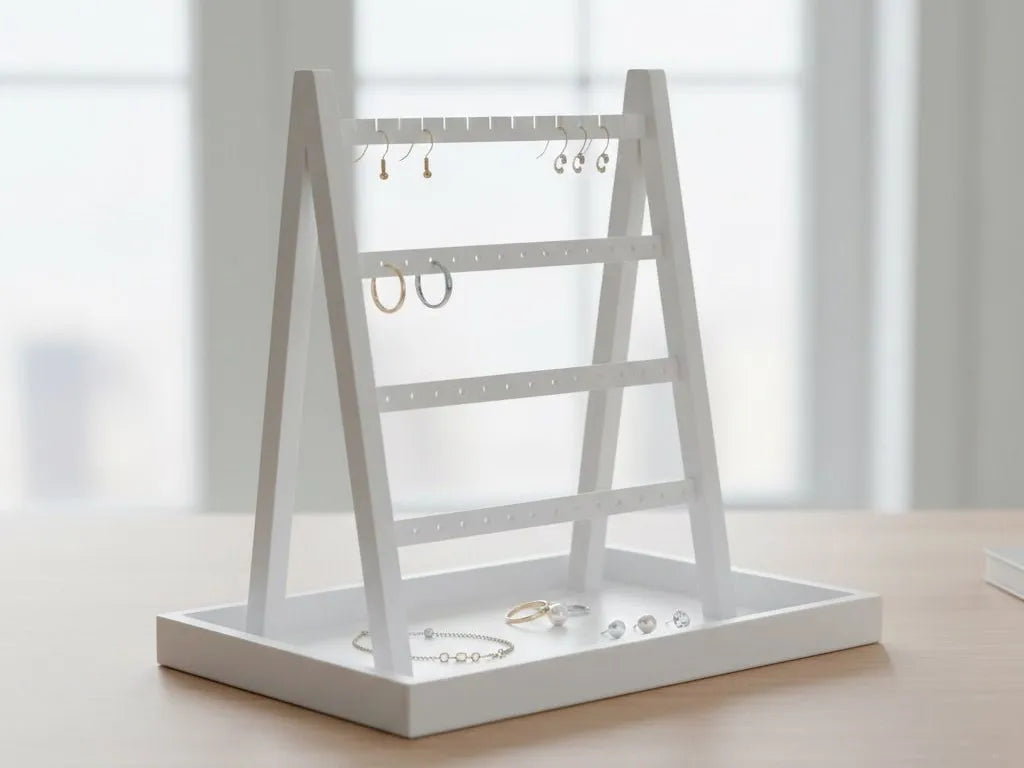 Earring display with earrings
