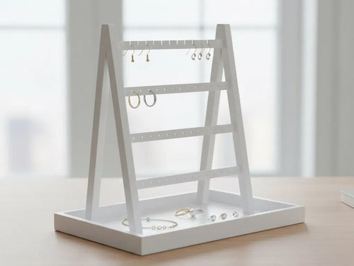 Earring display with earrings