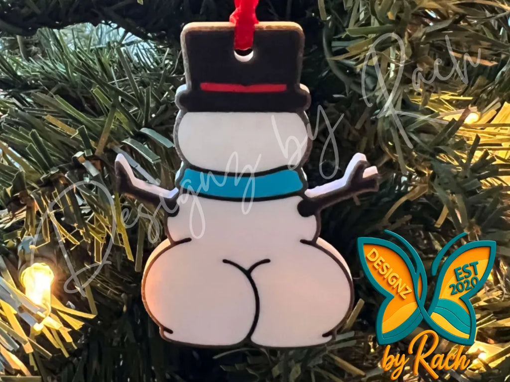 Snowman booty ornament