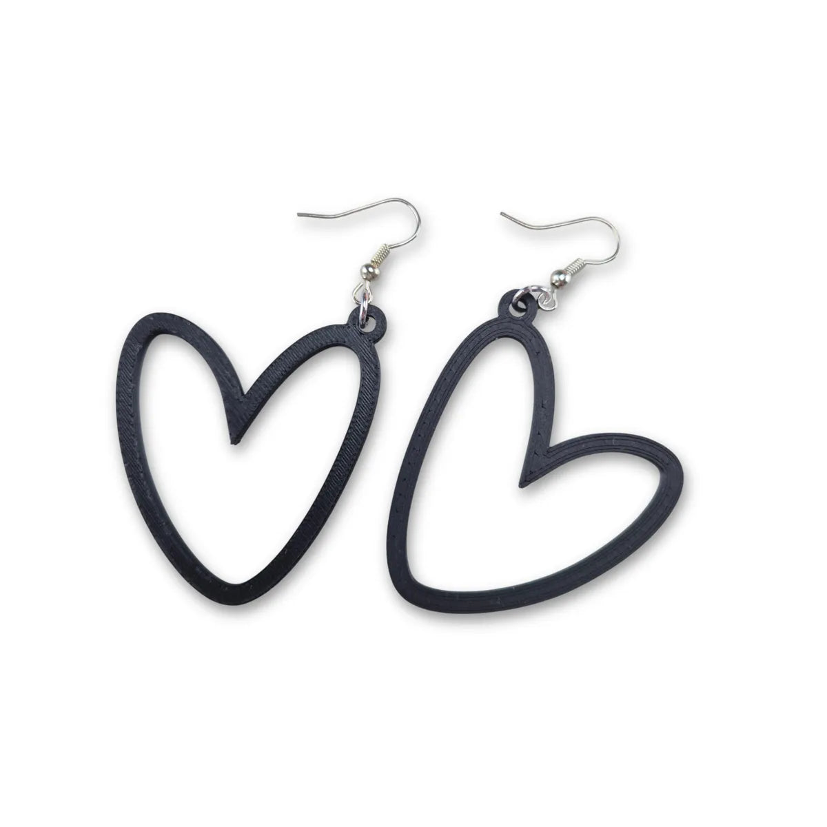 Heart outline earrings
