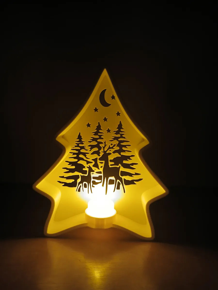 Forest scene tea light holder