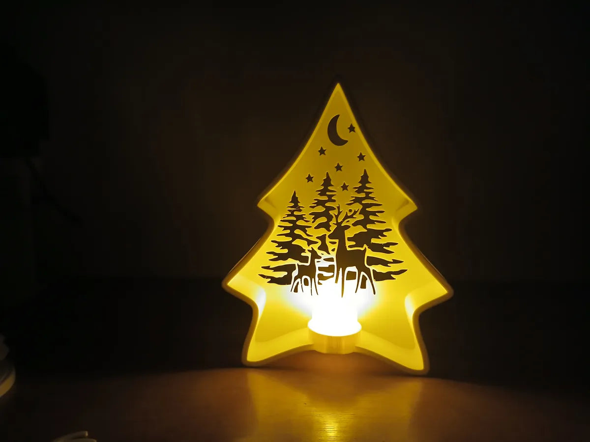 Tea light holder lit up