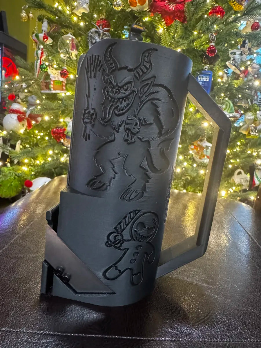 Gift wrap cutter on a paper roll