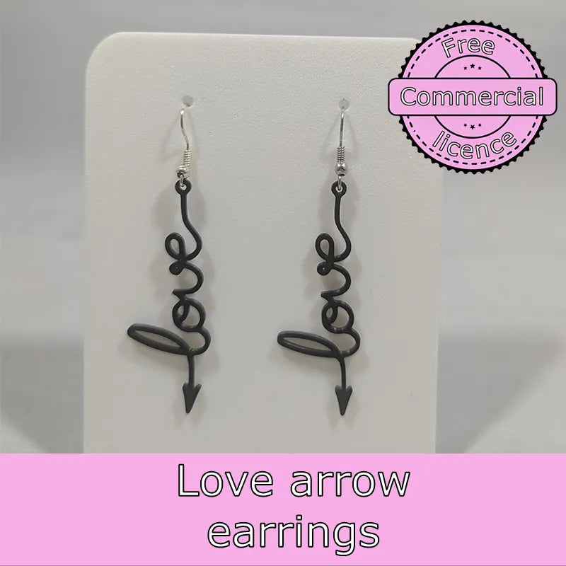 LOVE arrow earrings