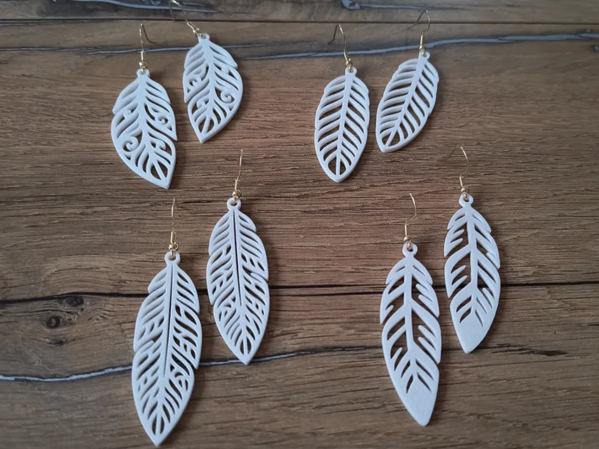 Feather earrings