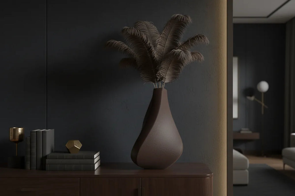 Twisted vase side view