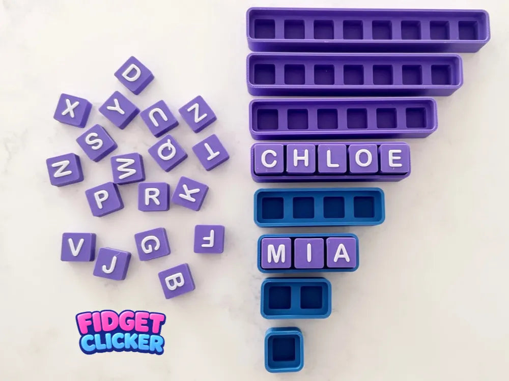 Keycap fidget clicker with 1 to 8 switches