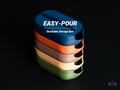 Easy-Pour Parts Box | Mini Storage Tray with Lid, designed by Meyui