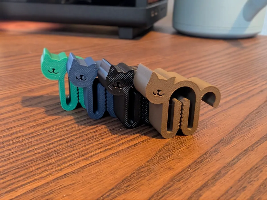 Cute cat bag clips