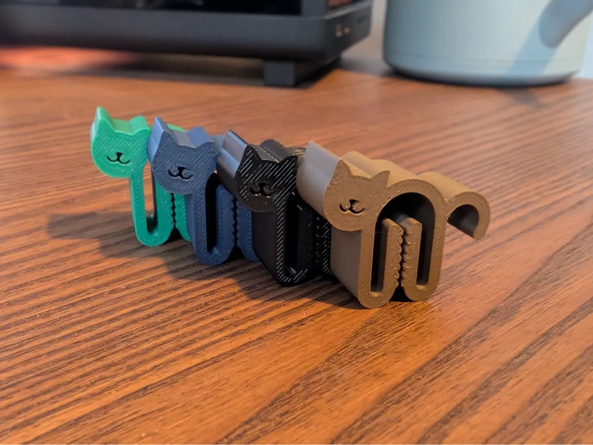 Cute cat bag clips