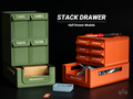 Workstation System Stackable Part Drawer Organizer, designed by Meyui