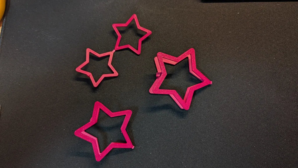Star hair clips