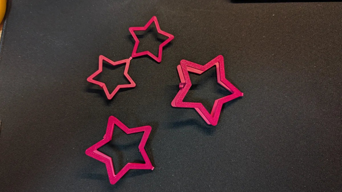Star hair clips