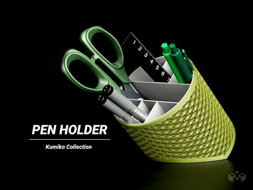 Asanoha Pen Holder - Desk Organizer, designed by Meyui