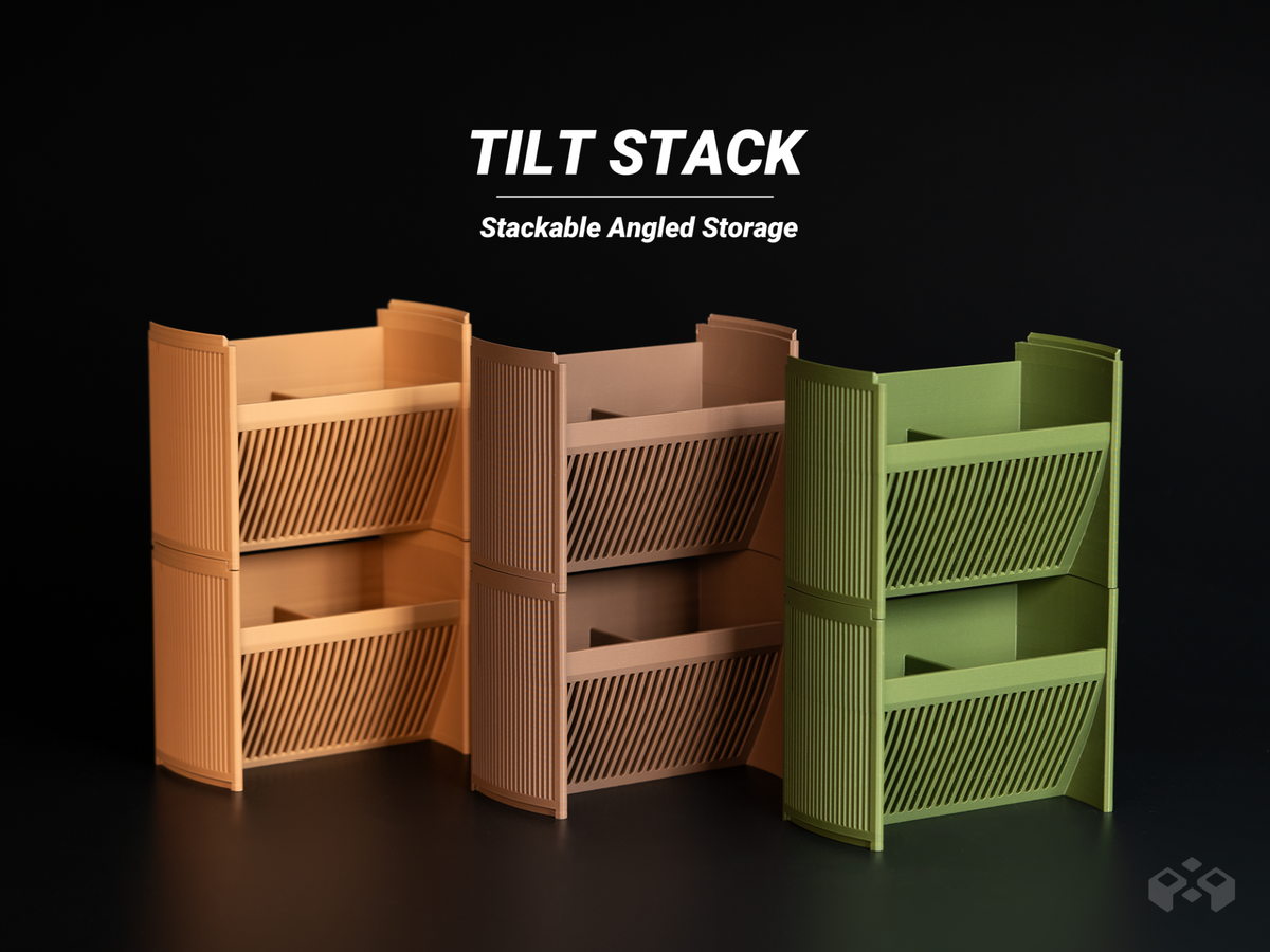 Stackable Storage Organizer – TILT STACK, designed by Meyui