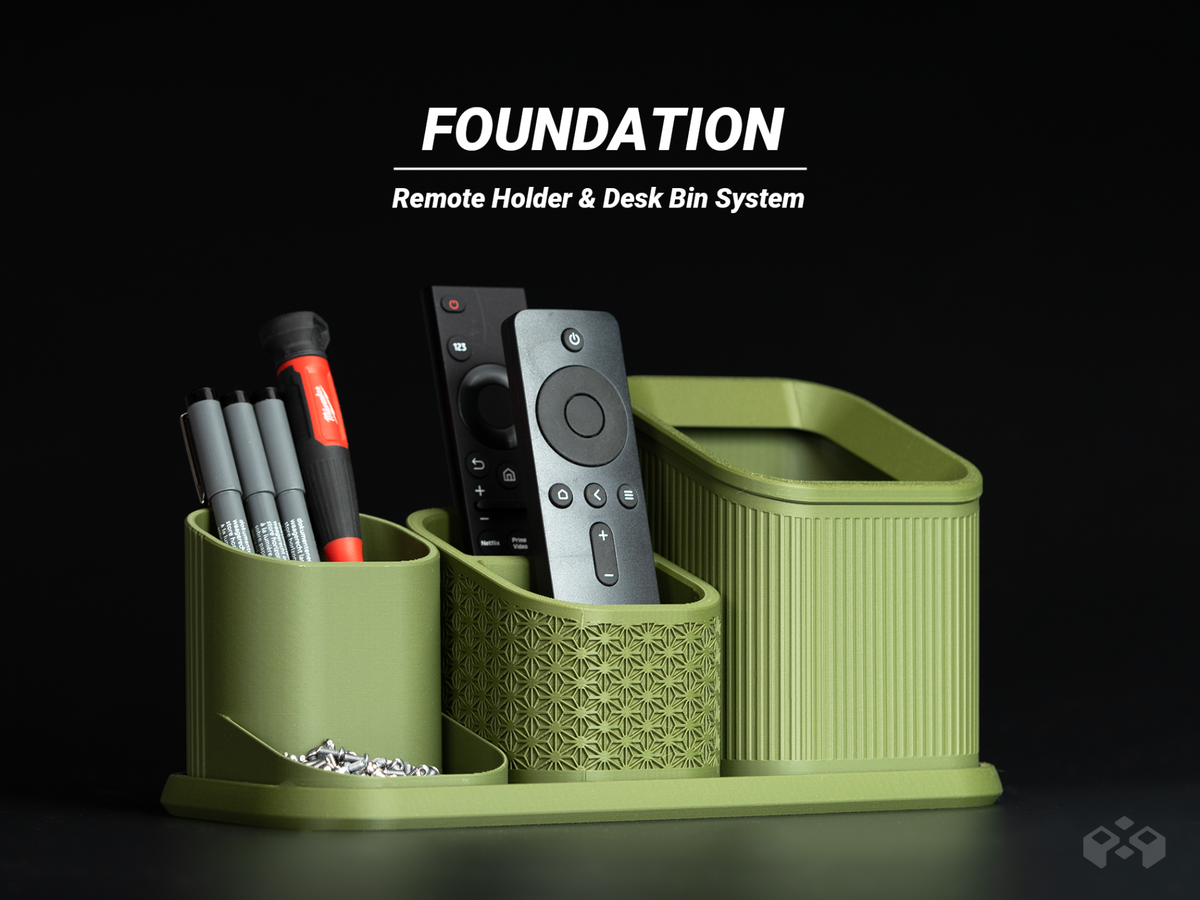 Desk Organizer System | Remote Holder & Bin, designed by Meyui