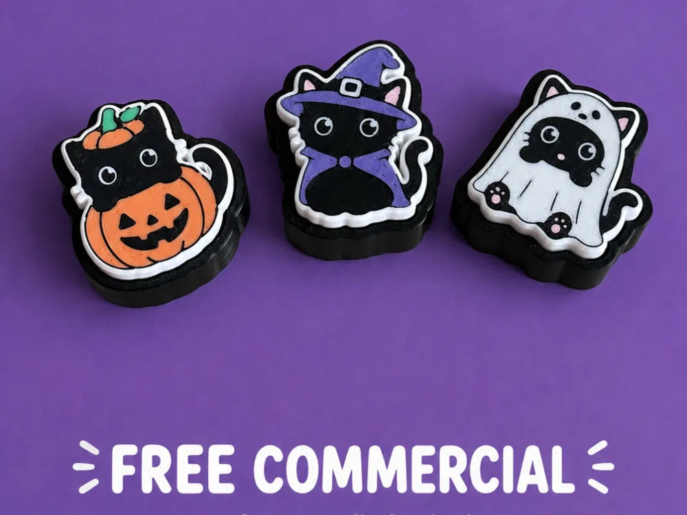 Halloween cats in costume fidget clicker