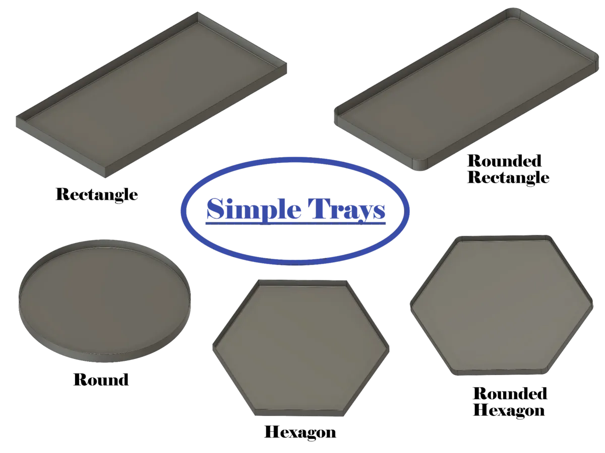 Tray shapes