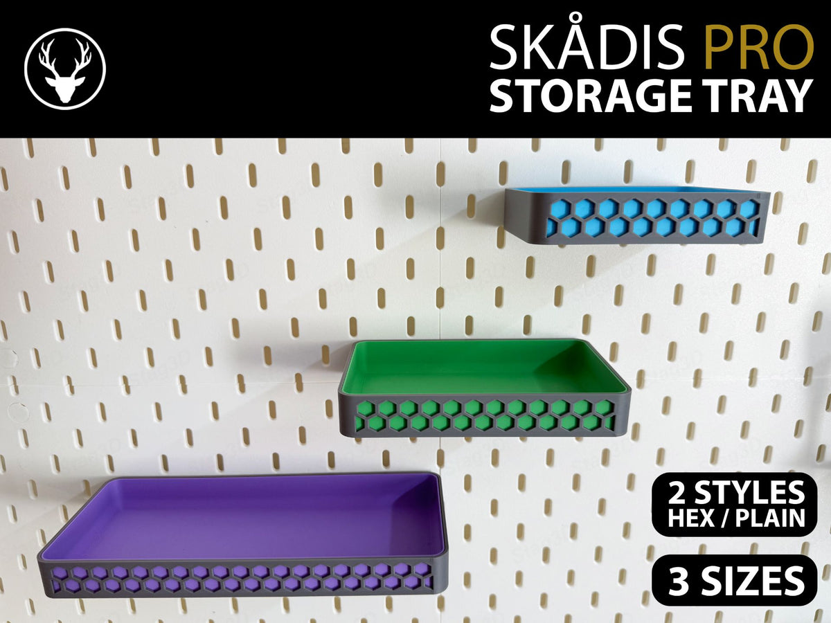 Skadis slim storage tray, designed by Stag 3D
