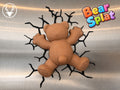 Bear splat fridge magnet, designed by Stag 3D