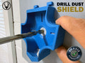Drill dust shield, Skadis compatible, designed by Stag 3D