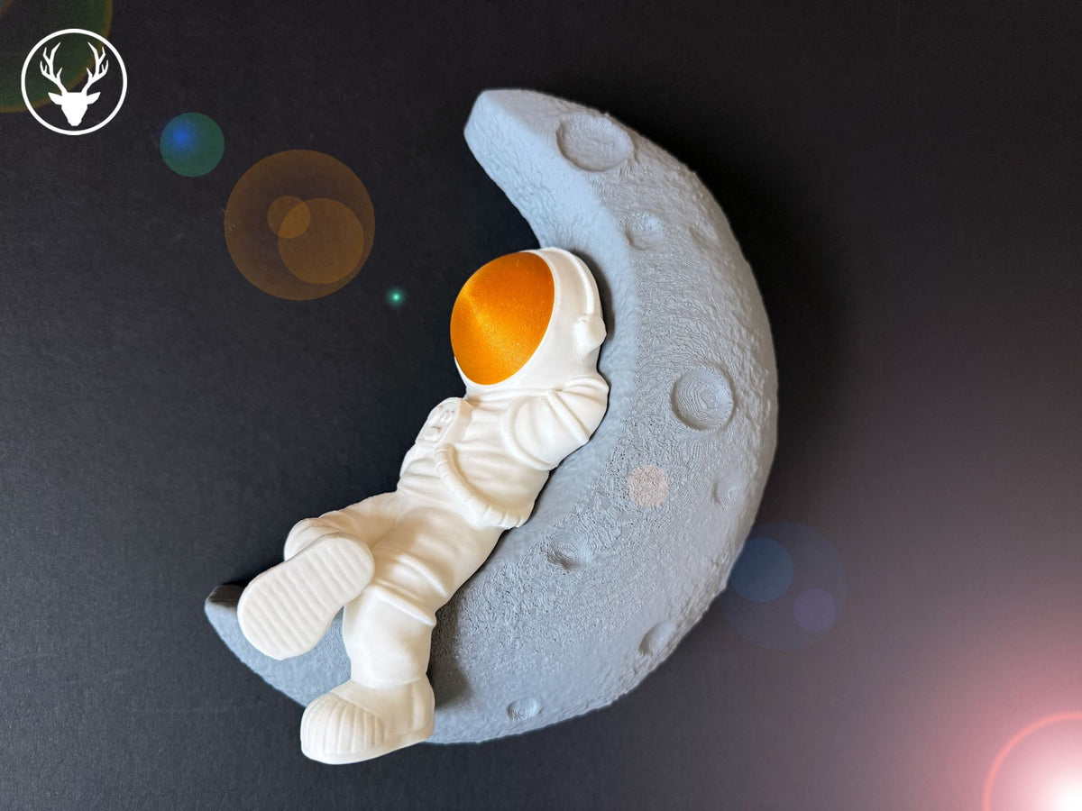 Moon astronaut wall mount, designed by Stag 3D