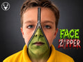 Zipper face Halloween prop, designed by Stag 3D