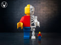 Skel-E-Brick brick skeleton figure, designed by Stag 3D