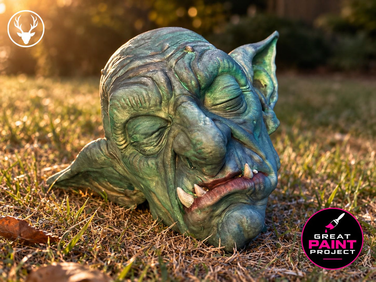 Halloween goblin head, designed by Stag 3D