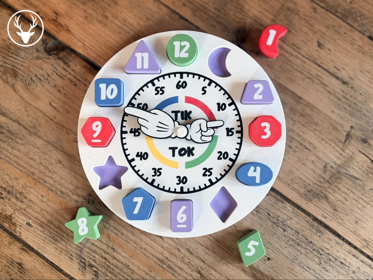Kids learning clock, designed by Stag 3D