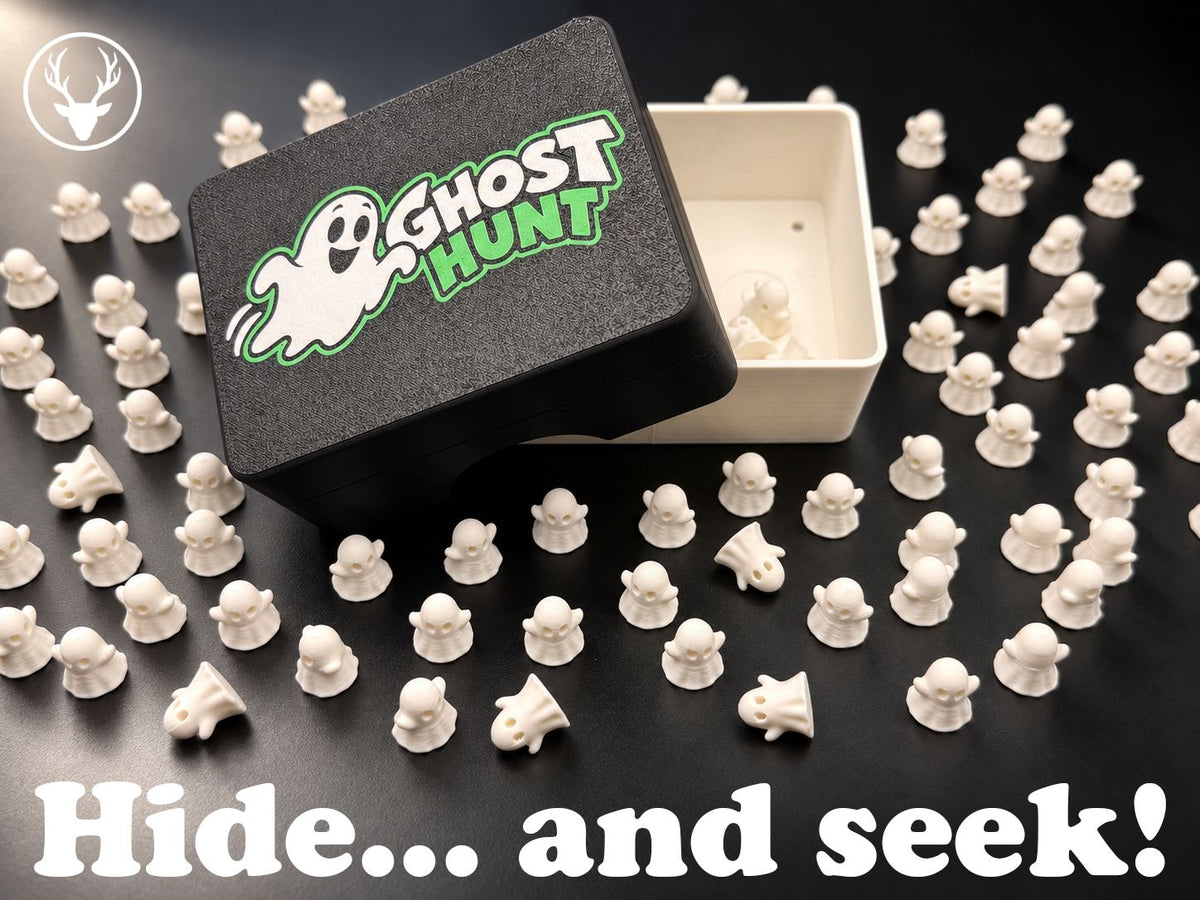Ghost hunt hide and seek game, designed by Stag 3D